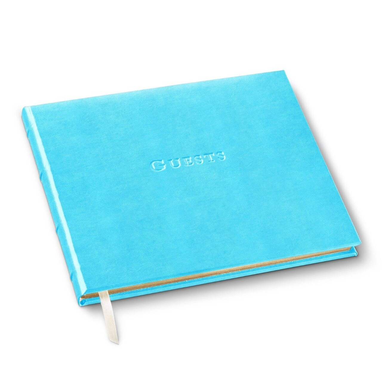 Gallery Leather Birthday Guest Book for Party Celebrations - Hardcover, Bound Leather Sign in Guest Book with 192 Lined Pages for Messages & Photos - 7" x 9"
